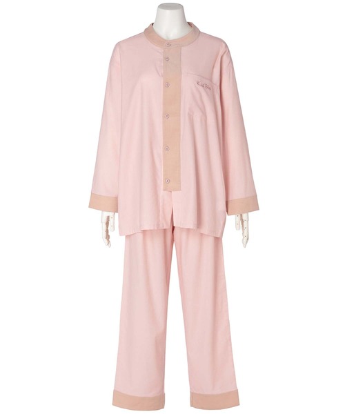 KID BLUE（キッドブルー）の「キッドブルー -２５プレーンネル -長袖パジャマ -KUCK540 -kidblue（ルームウェア/パジャマ・レディース・アイボリー/ピンク・unisex M/unisex L/unisex XL）」の2枚目の写真