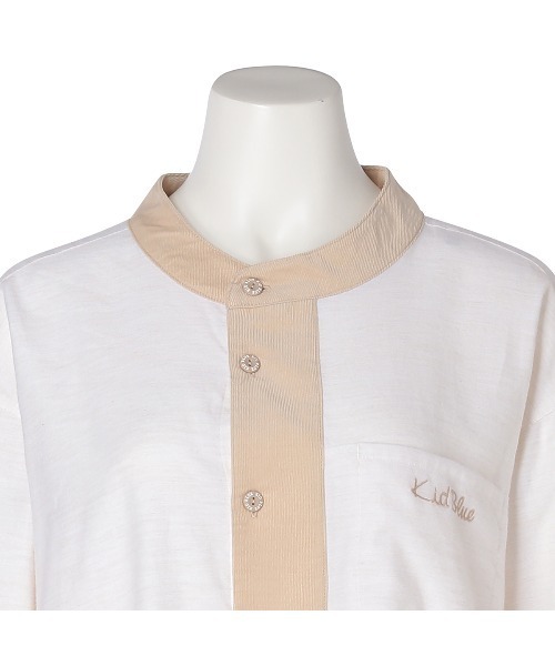 KID BLUE（キッドブルー）の「キッドブルー -２５プレーンネル -長袖パジャマ -KUCK540 -kidblue（ルームウェア/パジャマ・レディース・アイボリー/ピンク・unisex M/unisex L/unisex XL）」の7枚目の写真