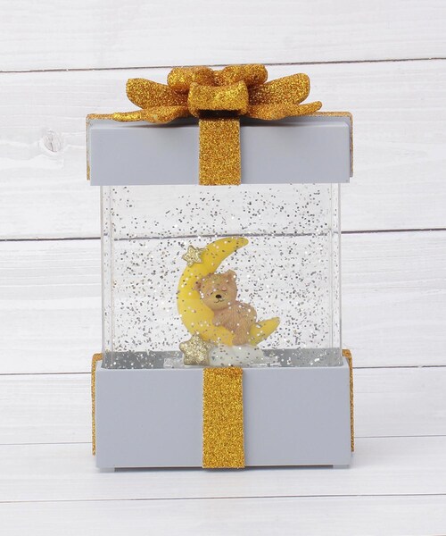 セール】【クリスマス】スノードーム プレゼントBOX ムーンベア