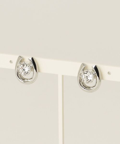 LANVIN en Bleu(ランバンオンブルー)の「ホースシューモチーフ ピアス(ピアス(両耳用)・レディース・シルバー/ゴールド・ONE SIZE)」の6枚目の写真