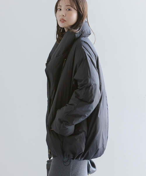 Noble（ノーブル）の「《追加》ショートダウンジャケット（ダウンジャケット/コート・レディース・ネイビー/ベージュ/ブラック・36/38）」の4枚目の写真