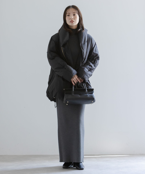 Noble（ノーブル）の「《追加》ショートダウンジャケット（ダウンジャケット/コート・レディース・ネイビー/ベージュ/ブラック・36/38）」の6枚目の写真