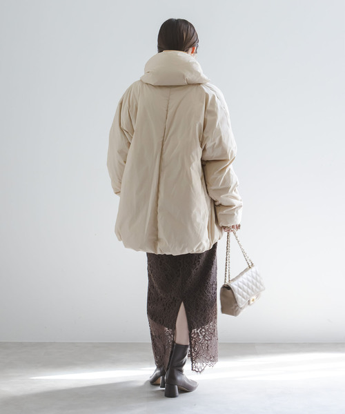 Noble（ノーブル）の「《追加》ショートダウンジャケット（ダウンジャケット/コート・レディース・ネイビー/ベージュ/ブラック・36/38）」の13枚目の写真