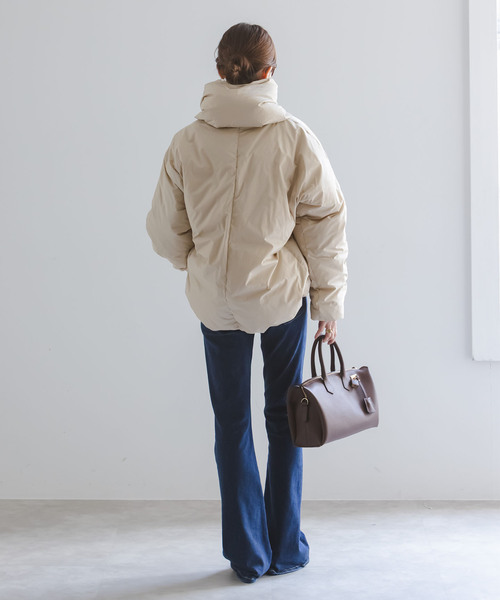 Noble（ノーブル）の「《追加》ショートダウンジャケット（ダウンジャケット/コート・レディース・ネイビー/ベージュ/ブラック・36/38）」の15枚目の写真