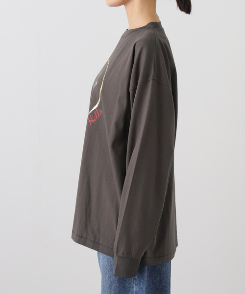 Spick & Span(スピックアンドスパン)の「PAY・DAY/ペイデイ SMULE L/S Tee(Tシャツ/カットソー・レディース・ブラック系その他/ホワイト・FREE)」の10枚目の写真