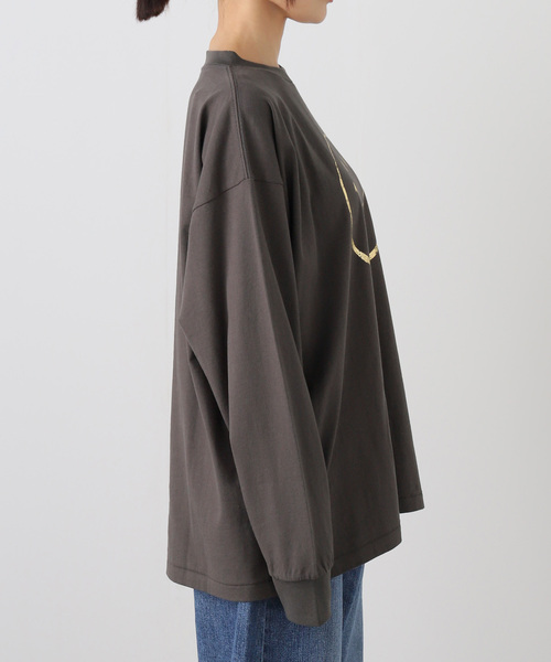 Spick & Span(スピックアンドスパン)の「PAY・DAY/ペイデイ SMULE L/S Tee(Tシャツ/カットソー・レディース・ブラック系その他/ホワイト・FREE)」の12枚目の写真
