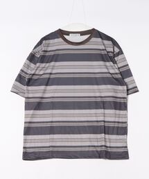 オーバーサイズボーダー半袖Tシャツ