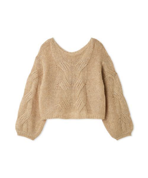 アルパカスパンコールケーブルニット（ニット/セーター）｜FRAY I.D