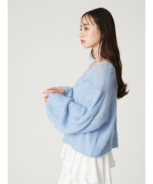 アルパカスパンコールケーブルニット（ニット/セーター）｜FRAY I.D