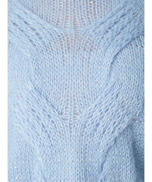 セール】アルパカスパンコールケーブルニット（ニット/セーター