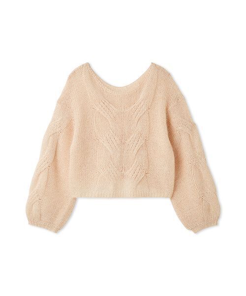 セール】アルパカスパンコールケーブルニット（ニット/セーター