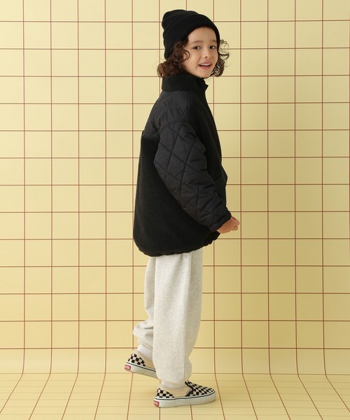 LEPSIM（レプシィム）の「【KIDS】ボア切り替えスタンドブルゾン　571647（ブルゾン・キッズ・ブラック/アイボリー・120/130/140）」の12枚目の写真