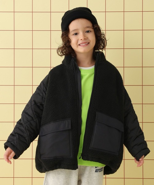 KIDS】ボア切り替えスタンドブルゾン 571647（ブルゾン）｜LEPSIM