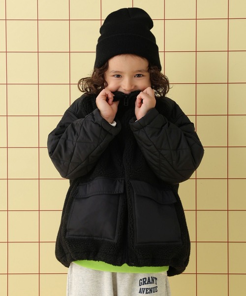 LEPSIM（レプシィム）の「【KIDS】ボア切り替えスタンドブルゾン　571647（ブルゾン・キッズ・ブラック/アイボリー・120/130/140）」の16枚目の写真