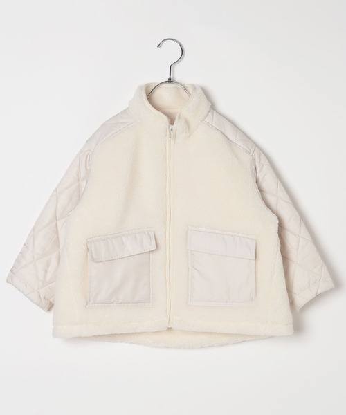 LEPSIM（レプシィム）の「【KIDS】ボア切り替えスタンドブルゾン　571647（ブルゾン・キッズ・ブラック/アイボリー・120/130/140）」の17枚目の写真