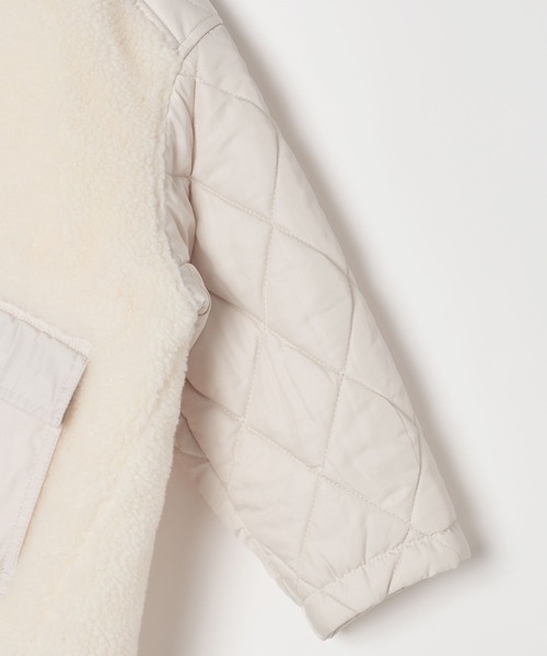 LEPSIM（レプシィム）の「【KIDS】ボア切り替えスタンドブルゾン　571647（ブルゾン・キッズ・ブラック/アイボリー・120/130/140）」の20枚目の写真