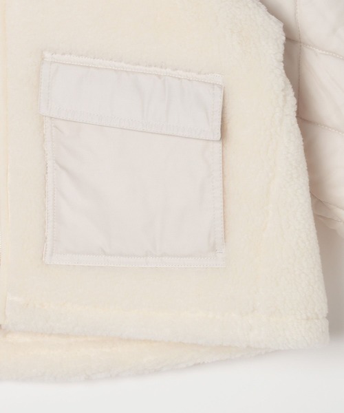 LEPSIM（レプシィム）の「【KIDS】ボア切り替えスタンドブルゾン　571647（ブルゾン・キッズ・ブラック/アイボリー・120/130/140）」の21枚目の写真