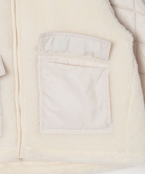 LEPSIM（レプシィム）の「【KIDS】ボア切り替えスタンドブルゾン　571647（ブルゾン・キッズ・ブラック/アイボリー・120/130/140）」の22枚目の写真