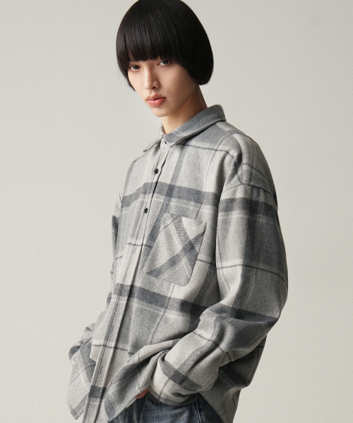 AVANDRESS（アバンドレス ）の「Jerry Check Shirt BEIGE（シャツ/ブラウス・メンズ・ベージュ・MEDIUM/LARGE/X-LARGE）」の3枚目の写真