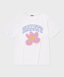 Fallett（ファレット）の「Balloon Flower Short-Sleeved White（Tシャツ/カットソー）」