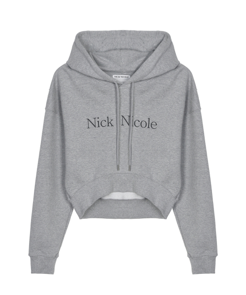NICK&NICOLE(ニックアンドニコール)の「NICOLE LOGO CROP HOODY_GRAY(パーカー・レディース・その他・FREE)」の4枚目の写真