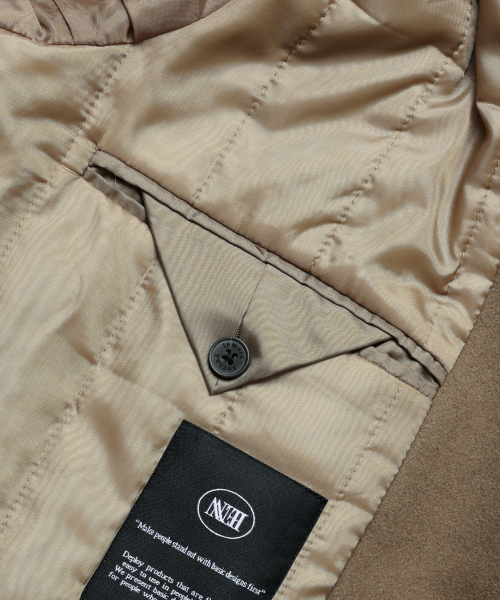 LEMAIN SECOND（リメインセカンド）の「WOOL BLEND OVERFIT DOUBLE COAT [BEIGE]（チェスターコート・メンズ・その他・MEDIUM/LARGE/X-LARGE）」の10枚目の写真