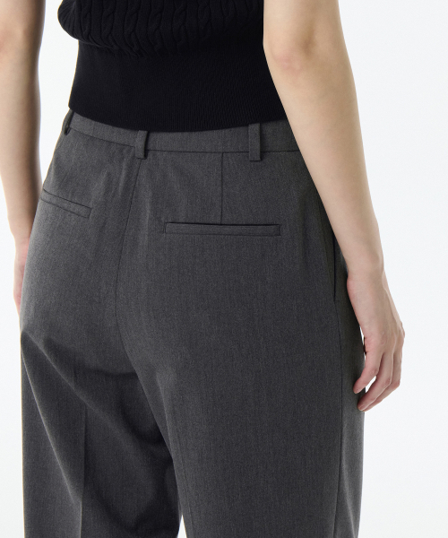 MUSINSA STANDARD WOMAN（ムシンサスタンダードウーマン）の「ウィメンズウエストバンドレスワイドスラックス[ミディアムグレー]（スラックス・レディース・その他・30/31/24/25/26/27/34/32/28/29）」の8枚目の写真
