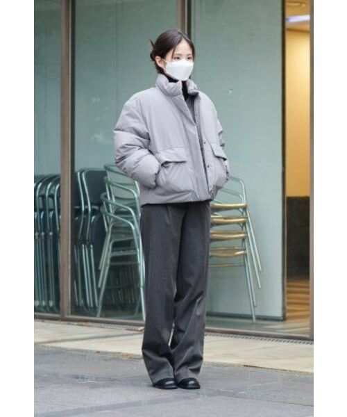 MUSINSA STANDARD WOMAN（ムシンサスタンダードウーマン）の「ウィメンズウエストバンドレスワイドスラックス[ミディアムグレー]（スラックス・レディース・その他・30/31/24/25/26/27/34/32/28/29）」の16枚目の写真