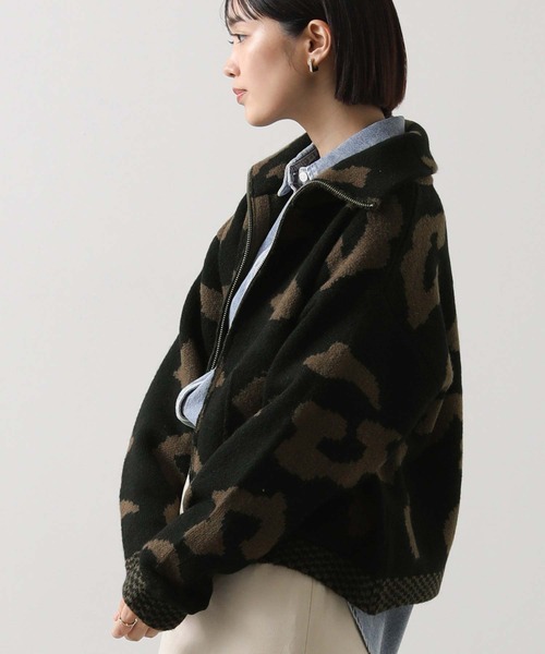 margaux（マルゴー）の「レオパードジャガードニットブルゾン（ニット/セーター・レディース・レオパード・FREE）」の12枚目の写真