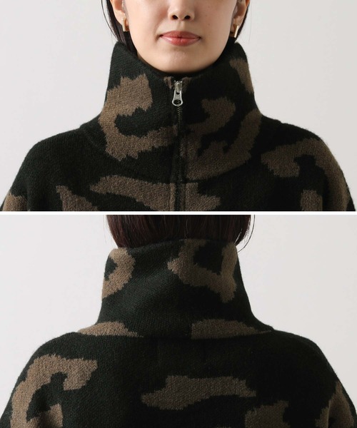 margaux（マルゴー）の「レオパードジャガードニットブルゾン（ニット/セーター・レディース・レオパード・FREE）」の15枚目の写真