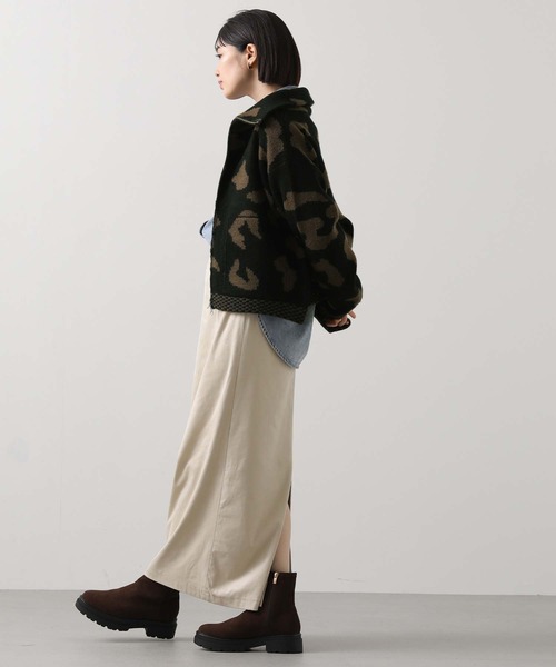 margaux（マルゴー）の「レオパードジャガードニットブルゾン（ニット/セーター・レディース・レオパード・FREE）」の3枚目の写真