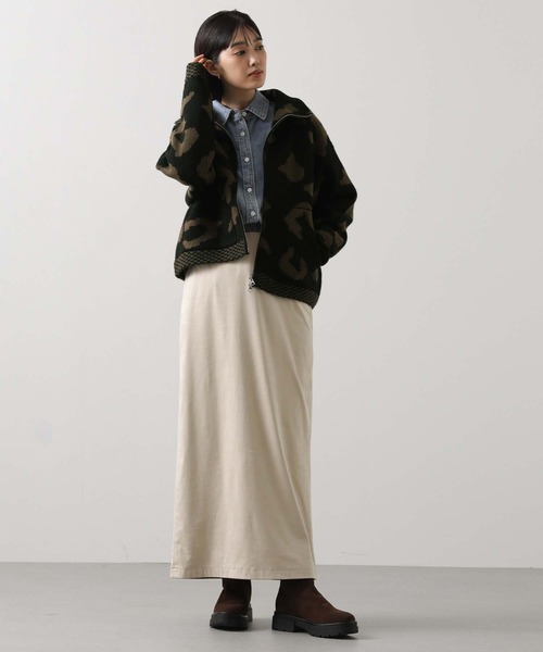 margaux（マルゴー）の「レオパードジャガードニットブルゾン（ニット/セーター・レディース・レオパード・FREE）」の6枚目の写真