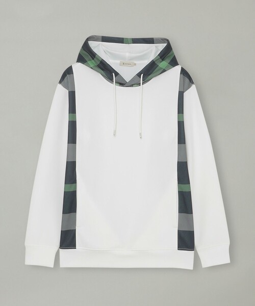 CB CRESTBRIDGE(シービークレストブリッジ)の「パーシャルチェックフーディー(パーカー・レディース・ネイビー/オフホワイト・2/1/3)」の8枚目の写真