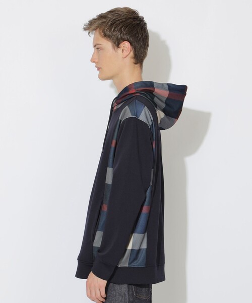 CB CRESTBRIDGE(シービークレストブリッジ)の「パーシャルチェックフーディー(パーカー・レディース・ネイビー/オフホワイト・2/1/3)」の12枚目の写真