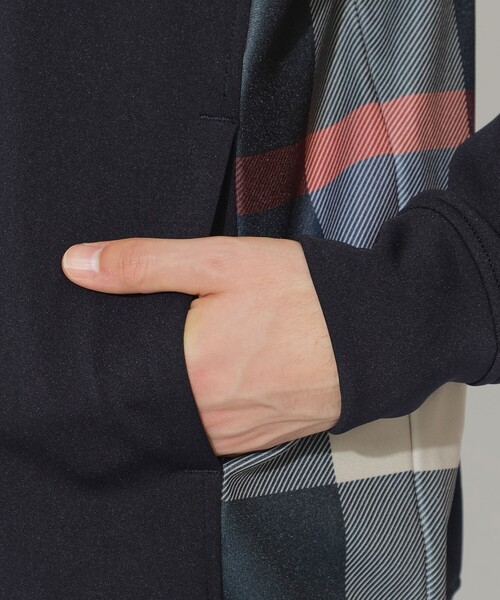 CB CRESTBRIDGE(シービークレストブリッジ)の「パーシャルチェックフーディー(パーカー・レディース・ネイビー/オフホワイト・2/1/3)」の14枚目の写真