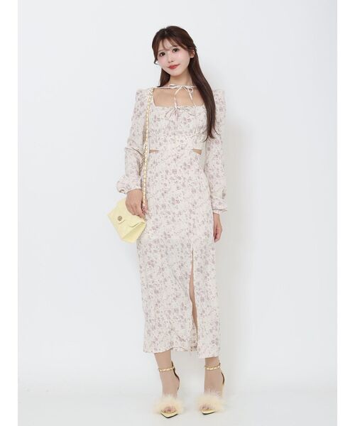 EATME（イートミー）の「カットアウトレースアップワンピース（ワンピース・レディース・ブラック/アイボリー・SMALL/MEDIUM）」の3枚目の写真