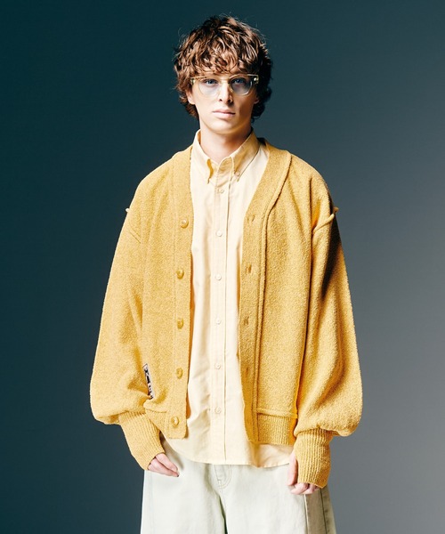glamb(グラム)の「Creed Cardigan / クリードカーディガン(カーディガン/ボレロ・メンズ・イエロー/ピンク/ブラック/ブルー・M/L)」の3枚目の写真