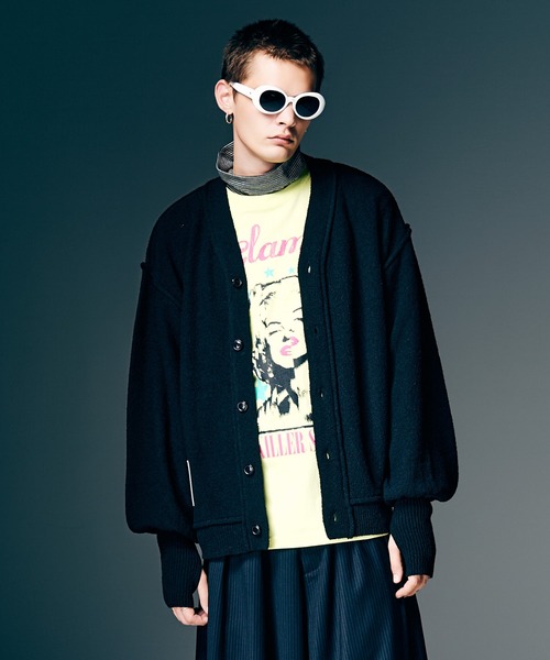 glamb(グラム)の「Creed Cardigan / クリードカーディガン(カーディガン/ボレロ・メンズ・イエロー/ピンク/ブラック/ブルー・M/L)」の1枚目の写真