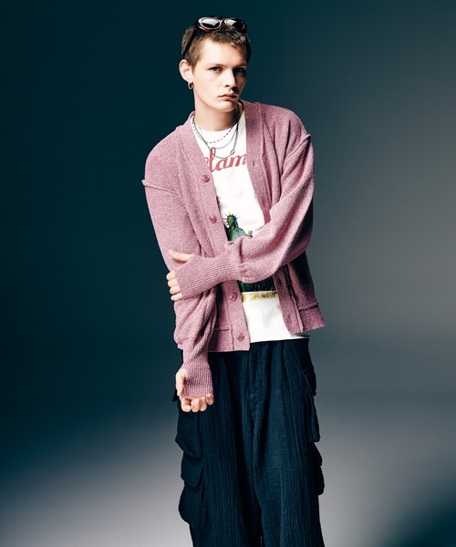 glamb(グラム)の「Creed Cardigan / クリードカーディガン(カーディガン/ボレロ・メンズ・イエロー/ピンク/ブラック/ブルー・M/L)」の15枚目の写真