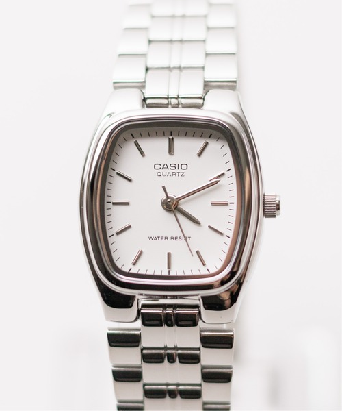 CASIO(カシオ)の「/CASIO(カシオ)/クラシックメタル アナログ時計 シルバーケース(アナログ腕時計・レディース・ホワイト/ブラック・FREE)」の2枚目の写真
