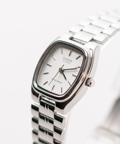 CASIO(カシオ)の「/CASIO(カシオ)/クラシックメタル アナログ時計 シルバーケース(アナログ腕時計・レディース・ホワイト/ブラック・FREE)」の3枚目の写真
