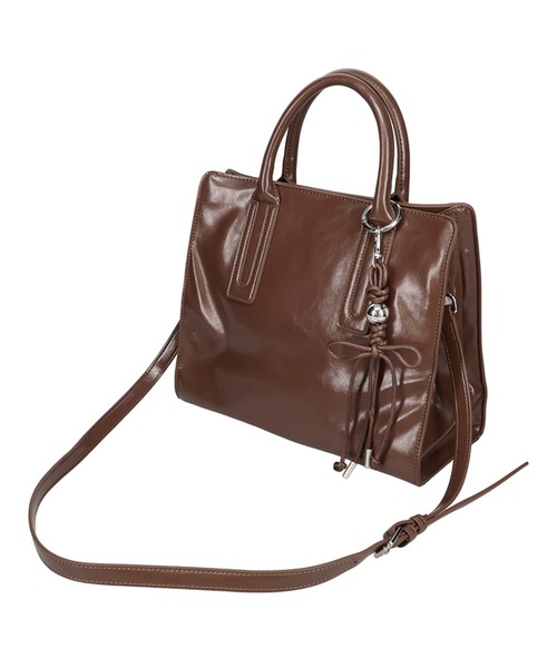 チャーム付き ボストンバッグ /BA-268 ストラップ付き（ボストンバッグ