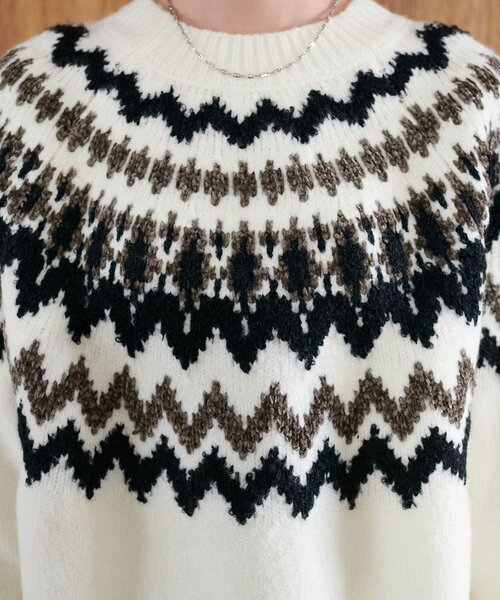 ユニセックス】求心柄オーバーニット（ニット/セーター）｜DISCOAT