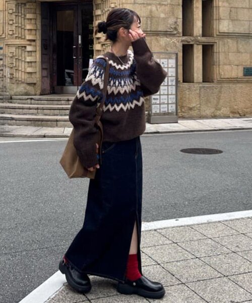 discoat新品未使用求心柄オーバーニット ディスコート Discoat ユニ