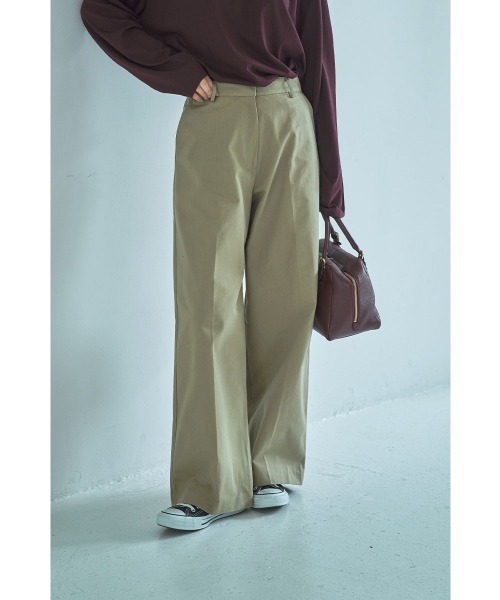 marjour(マージュール)の「CHIC CHINO PANTS(チノパンツ・レディース・ベージュ/ブラウン・M)」の2枚目の写真