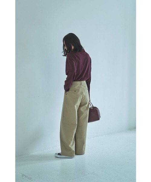 marjour(マージュール)の「CHIC CHINO PANTS(チノパンツ・レディース・ベージュ/ブラウン・M)」の13枚目の写真