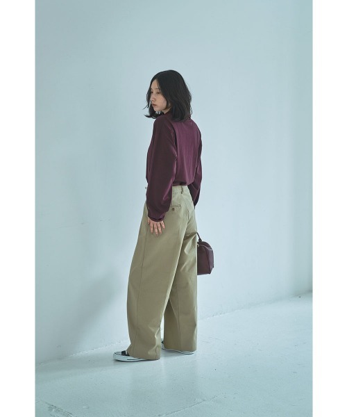 marjour(マージュール)の「CHIC CHINO PANTS(チノパンツ・レディース・ベージュ/ブラウン・M)」の11枚目の写真