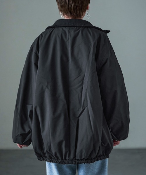 Fashion Letter(ファッションレター)の「ビッグカラー 中綿バルーンジャケット(ダウンジャケット/コート・レディース・アイボリー/ブラック/ダークブラウン・M)」の7枚目の写真