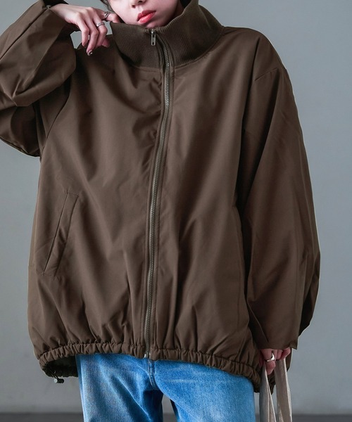 Fashion Letter(ファッションレター)の「ビッグカラー 中綿バルーンジャケット(ダウンジャケット/コート・レディース・アイボリー/ブラック/ダークブラウン・M)」の11枚目の写真