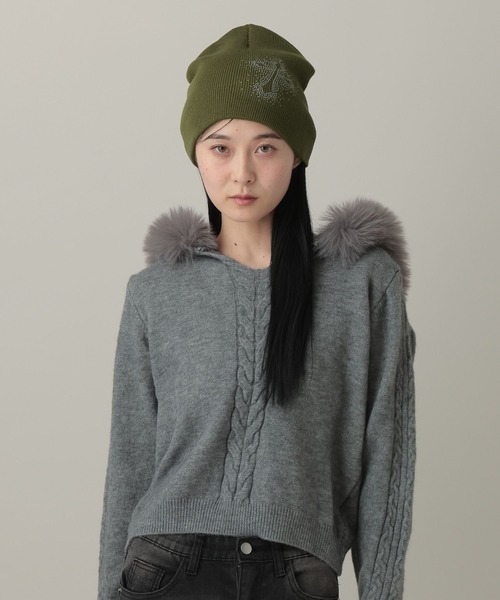 3.3 Field Trip （3.3フィールドトリップ）の「3.3 Field Trip／ストーンクロスビーニー（ニットキャップ/ビーニー・レディース・ブラック/カーキ・FREE）」の13枚目の写真